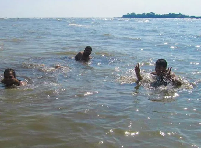 Frolicking amidst Water