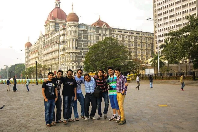The Gang in front of The Taj