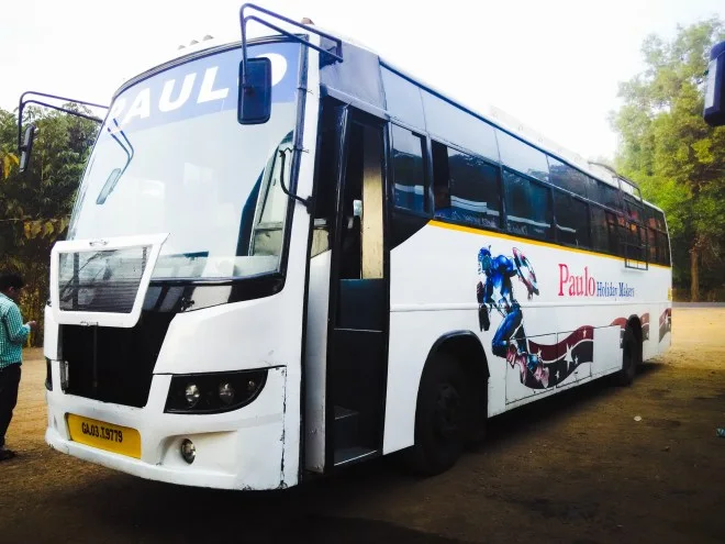 Paulo Travels Bus sporting Captain America for reasons unknown