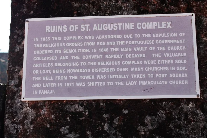 Ruins and Placard